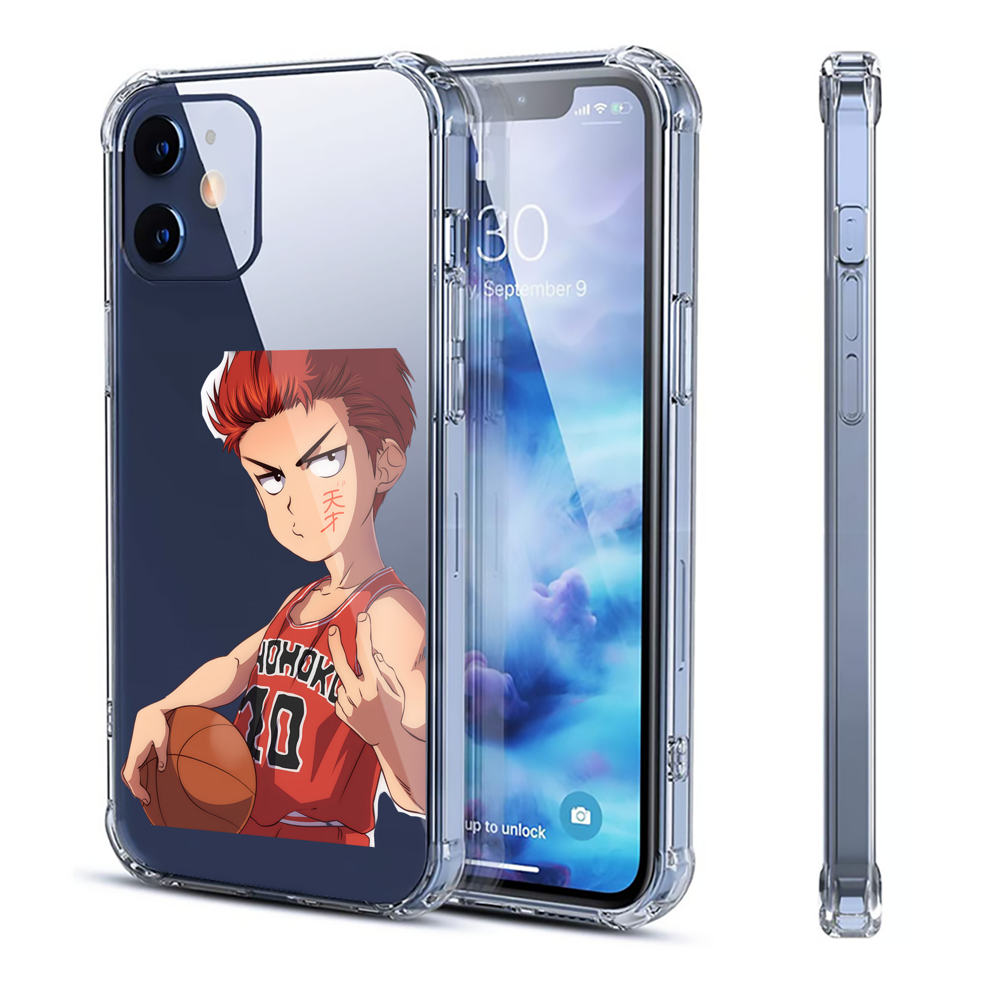 （画像用） SLAM DUNK／スラムダンク 【iPhone 12シリーズ対応】透明スマホケース（クリアソフトケース）